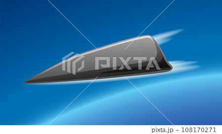 Hypersonic Glide Missile in Blue Sky Hypersonic Glide Missile in Blue Sky 108170271