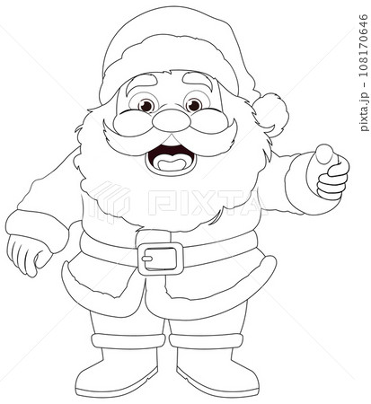 Cute Santa Claus Cartoon Character for Christmas Celebration Cute Santa Claus Cartoon Character for Christmas Celebration 108170646