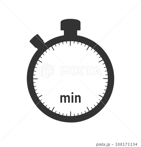 分表示のタイマー・ストップウォッチのイラスト素材 分表示のタイマー・ストップウォッチのイラスト素材 108171134