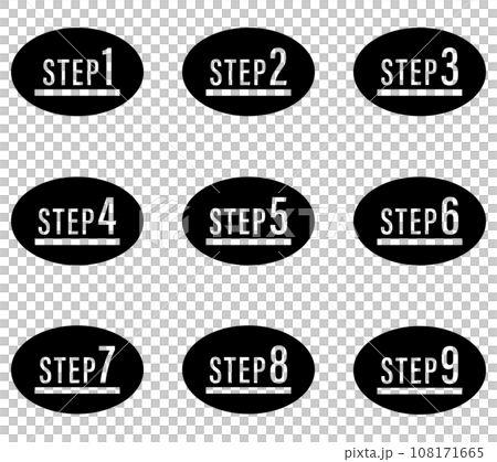步驟圖示黑色 108171665
