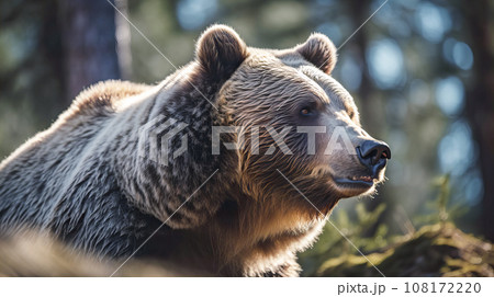 野生のクマ 野生のクマ 108172220