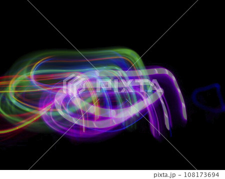 カラフルな光のテクスチャ 108173694