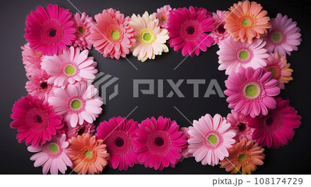 AI art flower frame 花のフレーム AI art flower frame 花のフレーム 108174729