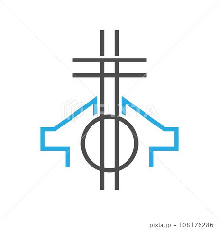 Church symbol logo design Church symbol logo design 108176286