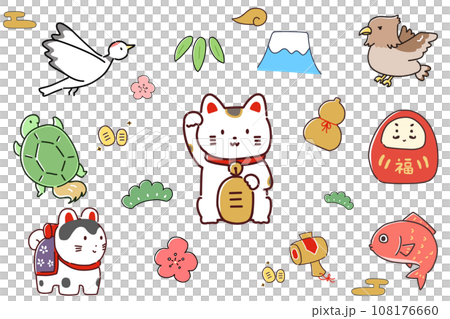 吉祥物 幸運符 一套 108176660