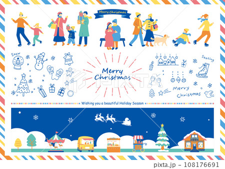 クリスマスを楽しむ人達 クリスマスを楽しむ人達 108176691