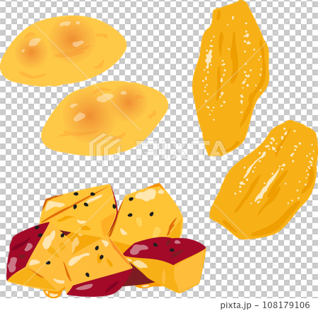 スイートポテト、大学芋、干し芋 108179106