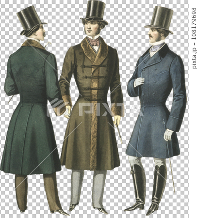 19世紀歐洲男性插畫 19世紀歐洲男性插畫 108179698