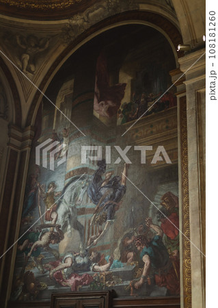 サンシュルピス教会　ドラクロワの壁画 108181260