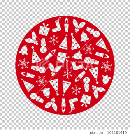 Christmas illustrations of snowmen and ornaments Christmas illustrations of snowmen and ornaments 108181419