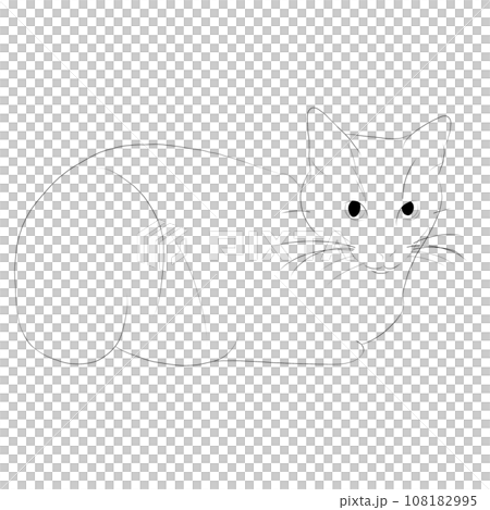 Cat line drawing 10 Cat line drawing 10 108182995