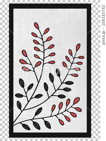 花札　萩のカス 108183782