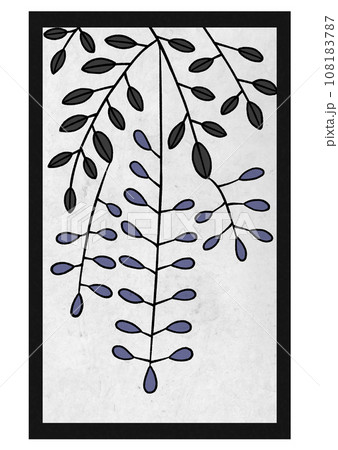 花札　藤のカス 108183787