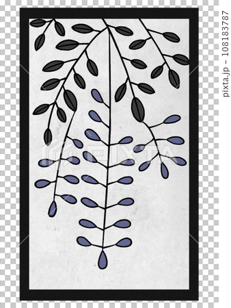 花札　藤のカス 108183787