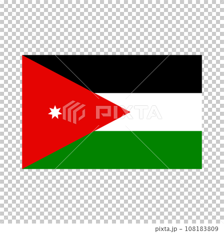 Flag of Jordan 108183809