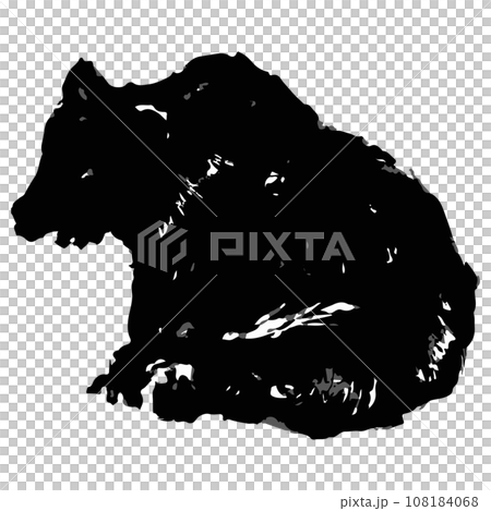 Bear illustration material vector 108184068