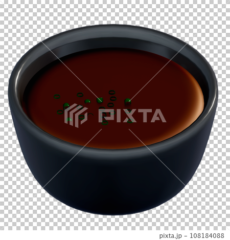 Shabu-shabu 3d illustration , Sauce 108184088