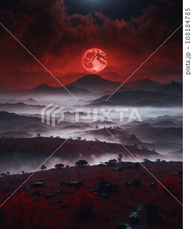 fog on the mountain 108184785