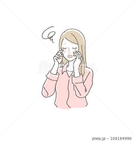 情緒不安定な女性のイラストのイラスト素材 [108184990] - PIXTA