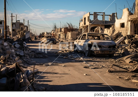 War in Palestine Ambulance doctors aid injured civilians amidst ruins after rocket attacks People in distress seek medical assistance War in Palestine Ambulance doctors aid injured civilians amidst ruins after rocket attacks People in distress seek medical assistance 108185551