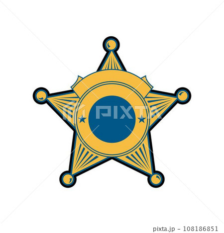 Vector illustration of Security Police badge sheriff badge Vector illustration of Security Police badge sheriff badge 108186851