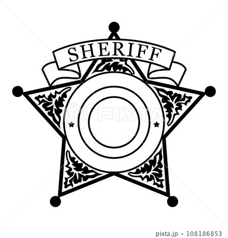 Vector illustration of Security Police badge sheriff badge Vector illustration of Security Police badge sheriff badge 108186853