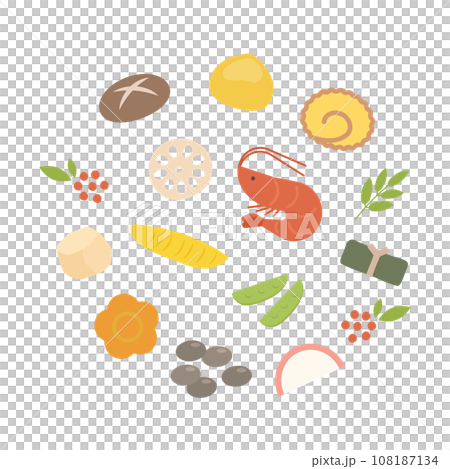 年菜的插畫素材 108187134