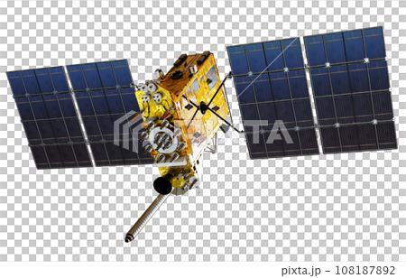 GLONASS-K satellite isolated on transparency background 108187892