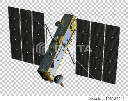 GLONASS-K2 satellite isolated on transparency background 108187941