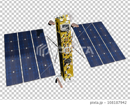 GLONASS-K2 satellite isolated on transparency background 108187942