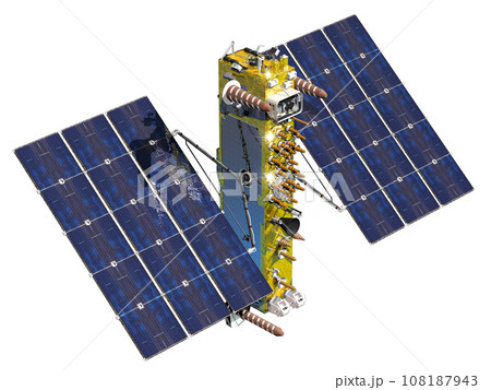 GLONASS-K2 satellite isolated on transparency background 108187943