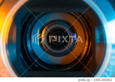 Camcorder optics closeup Camcorder optics closeup 108188862