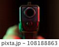 Point blank gun lit with red and green lights 108188863