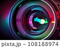 Professional photo camera lens. Generative AI 108188974