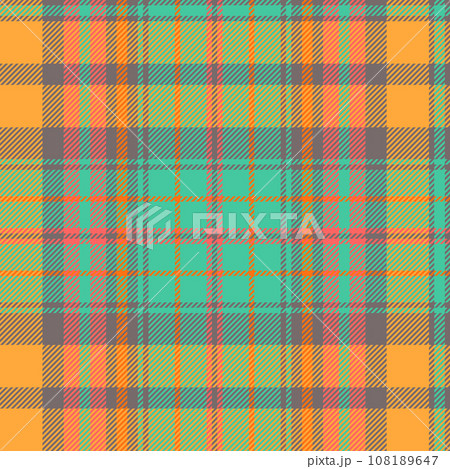 Seamless checkered geometric pattern with weaven textrure 108189647