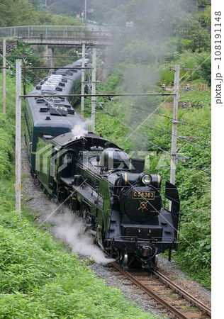秩父鉄道 浦山口ー影森 C58-363+12系 パレオエクスプレス 秩父鉄道 浦山口ー影森 C58-363+12系 パレオエクスプレス 108191148