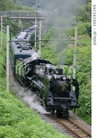 秩父鉄道 浦山口ー影森 C58-363+12系 パレオエクスプレス 秩父鉄道 浦山口ー影森 C58-363+12系 パレオエクスプレス 108191149