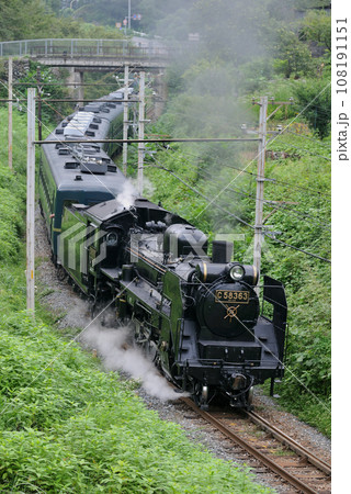 秩父鉄道　浦山口ー影森　C58-363＋12系　パレオエクスプレス 108191151