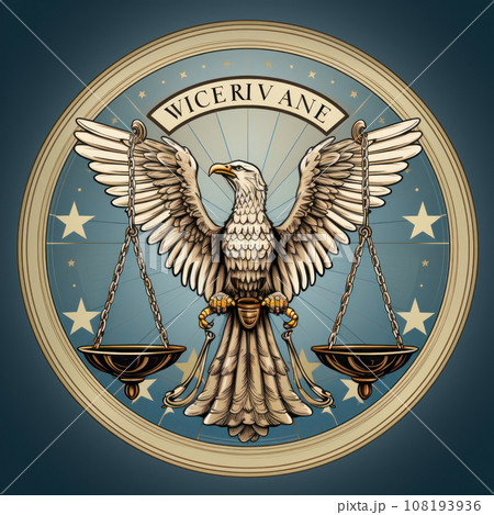 Logo with an eagle 108193936