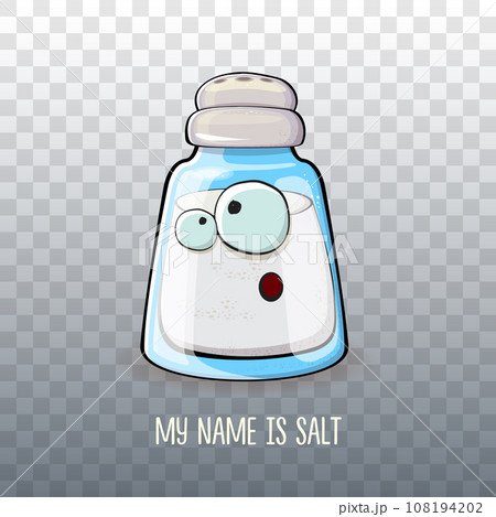 Cute salt and pepper shaker bottle cartoon Vector Image