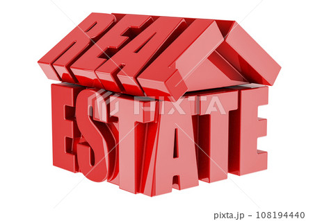 Real Estate, concept. 3D rendering Real Estate, concept. 3D rendering 108194440