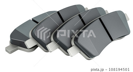 Set of Brake Pads, 3D rendering 108194501