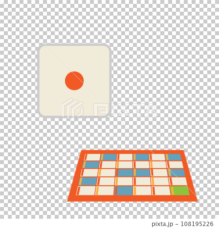 Japanese game Sugoroku illustration material Japanese game Sugoroku illustration material 108195226