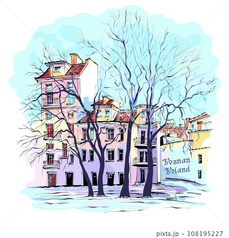 Winter houses in Poznan, Poland Winter houses in Poznan, Poland 108195227