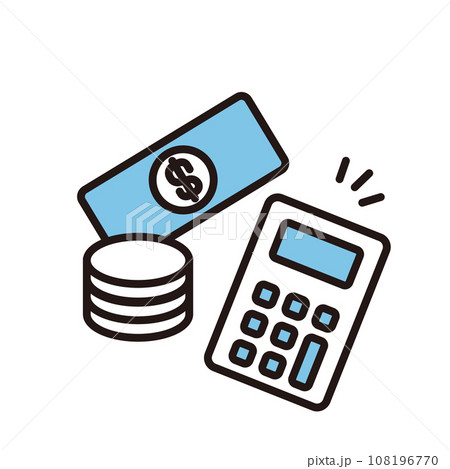 ドル　電卓　アイコン 108196770