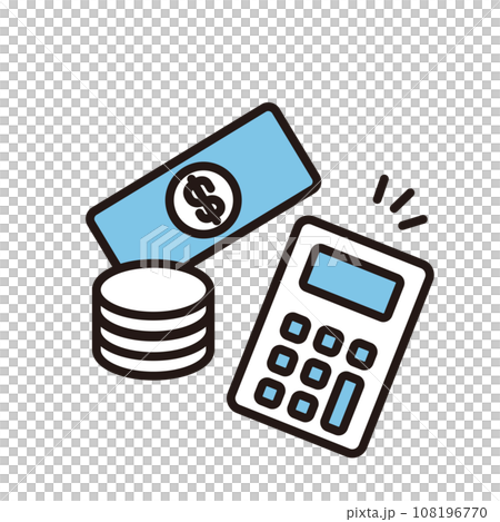 ドル　電卓　アイコン 108196770