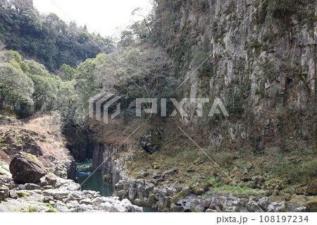 高千穂峡の柱状節理【日本・宮崎】 高千穂峡の柱状節理【日本・宮崎】 108197234