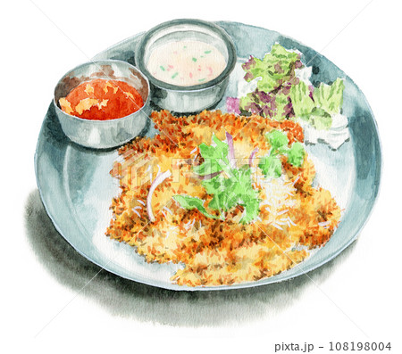 アナログ水彩ビリヤニプレート アナログ水彩ビリヤニプレート 108198004