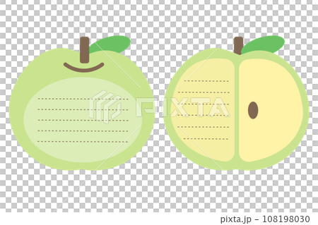 Cute green apple memo pad Cute green apple memo pad 108198030
