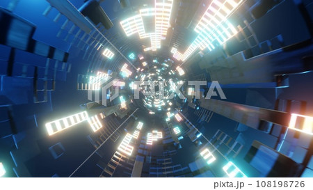 トンネル疾走 Infinite Tunnel Loop Motion 108198726